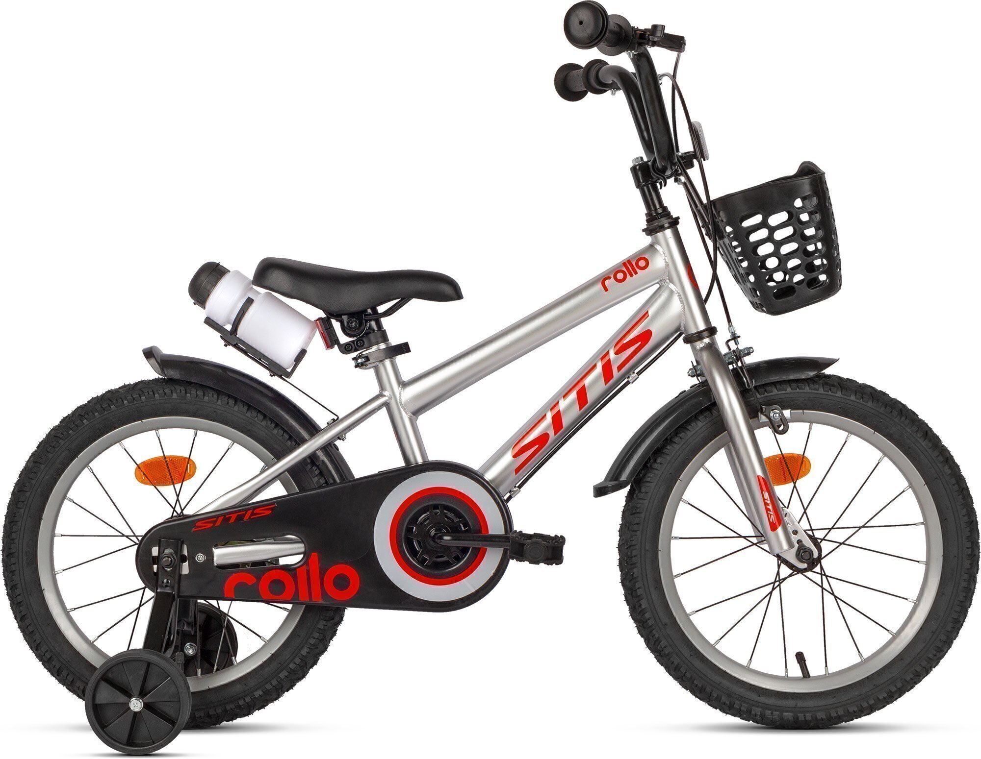 Велосипед SITIS ROLLO 16" (2022) серо-красный