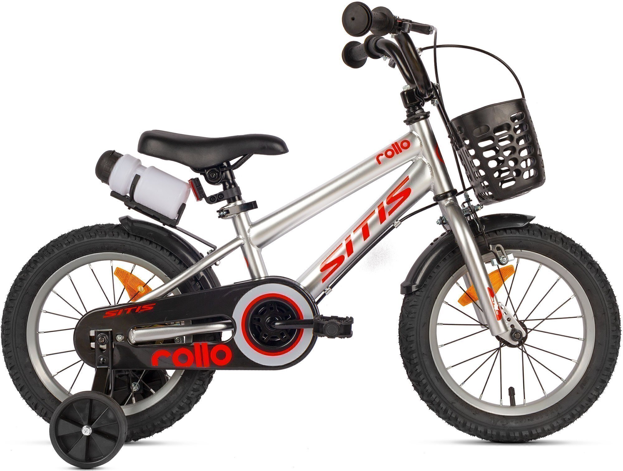 Велосипед SITIS ROLLO 14" (2022) серо-красный